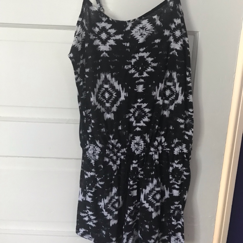 Black and white romper
